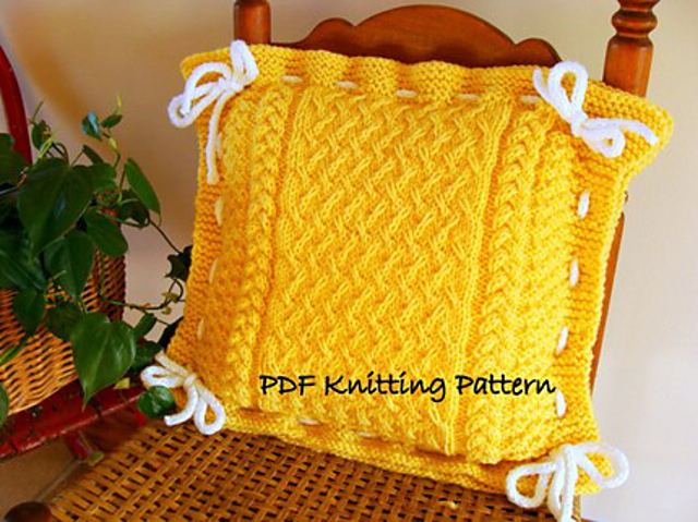 Textured Braided Pillow Cover