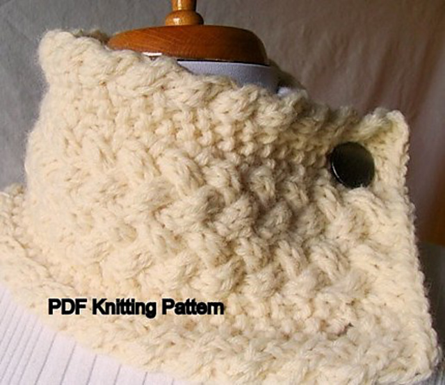 Double Braided Cable Scarf or Scarflette