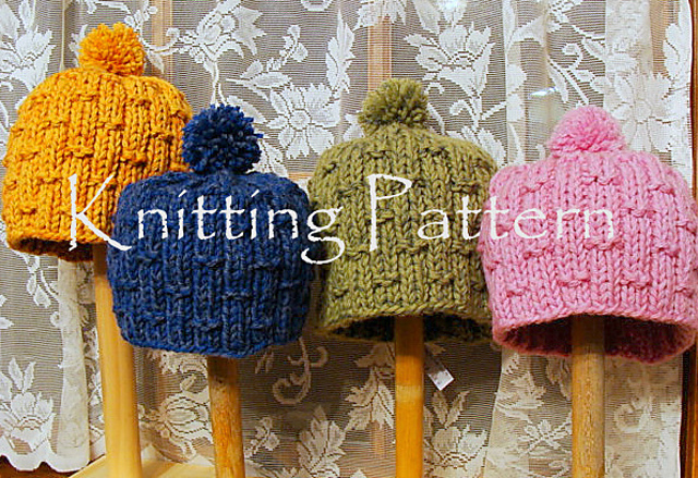 Bamboo Textured Knit Hat