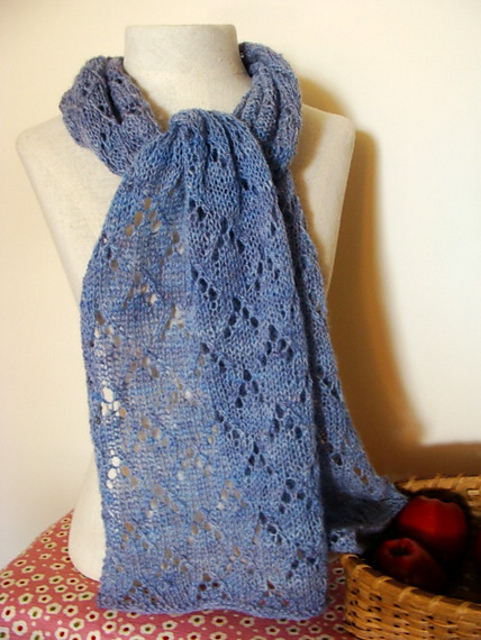 Lacy Knit Scarf or Wrap - Ella