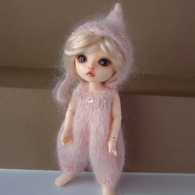 Fuzzy Romper & Pixie Hat for Pukifee & Lati Yellow