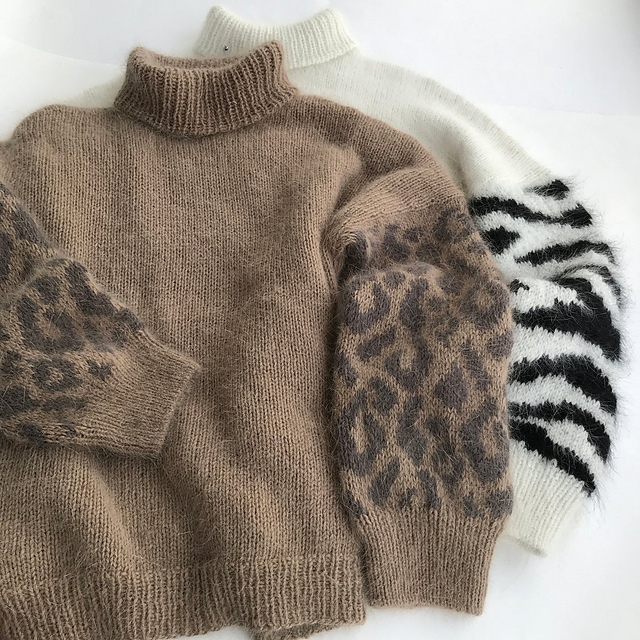 Ravelry: Basic knit sweater LEOPARD pattern by Valya Paskhina