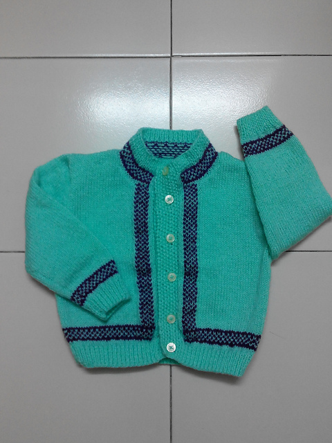 Cardigan with Borders