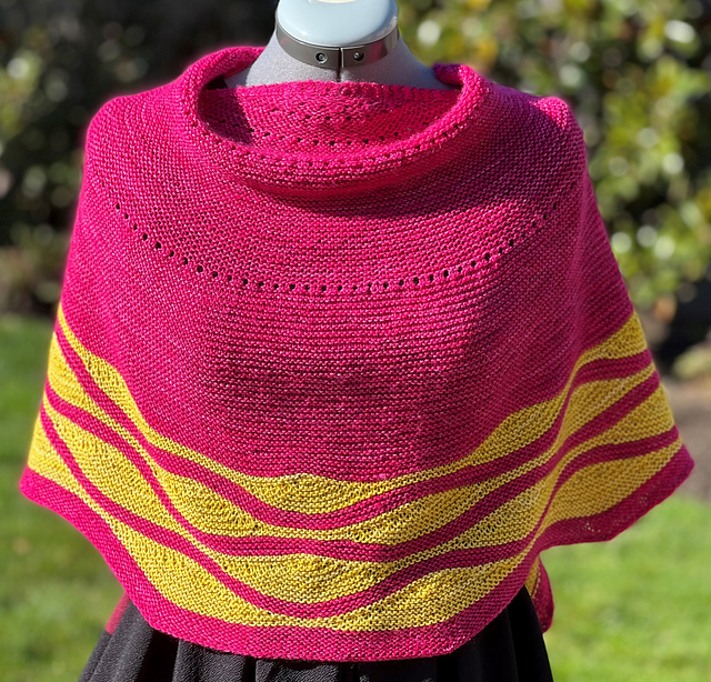 Raspberry Fizz Shawl
