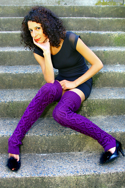 Long Cabled Legwarmers