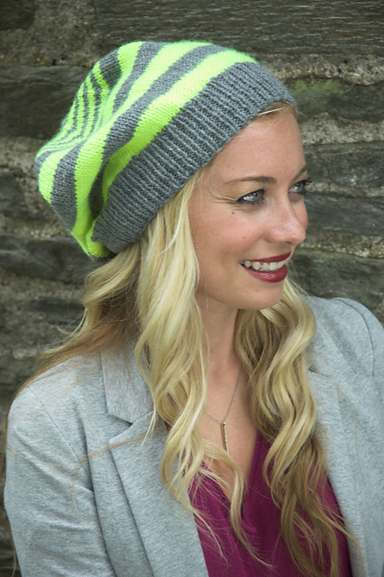 2657 Multi Stripe Slouch Hat