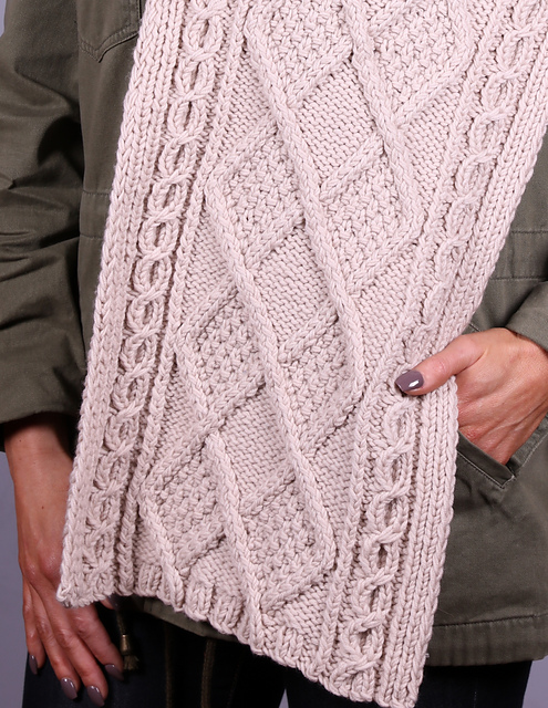3042 Double Strand Aran Scarf