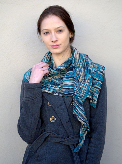 F774 Asymmetrical Shawl