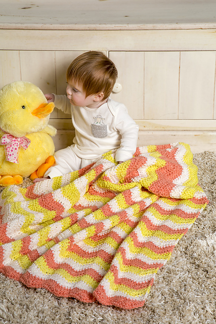 Ripple Crochet Baby Blanket