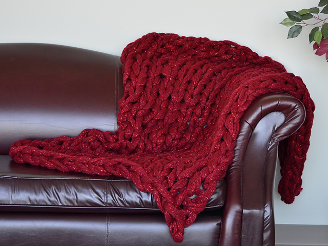 Arm Knit Blanket