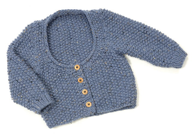 Kid's Scoop Neck Cardi