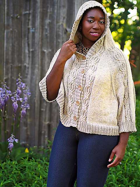 Ravelry: Mythical Heart Cardi-Cape pattern by Vanessa Ewing