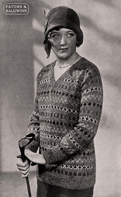 Lady's Fair Isle Pullover Elsie