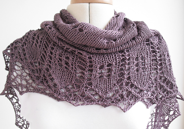 Mulberry Haze Shawl