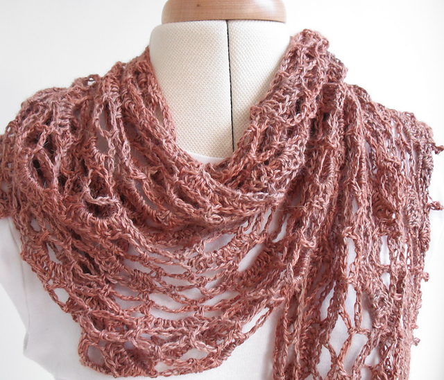 Nutmeg Lace Shawl