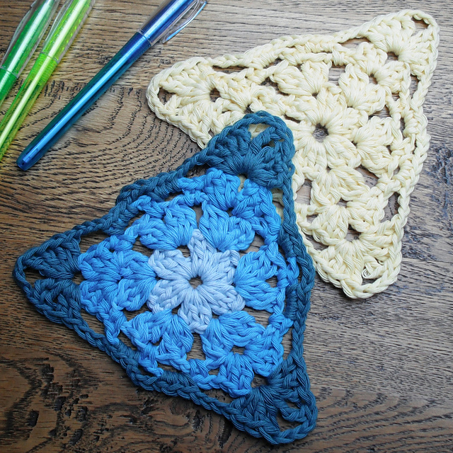 International Crochet Day triangle motif