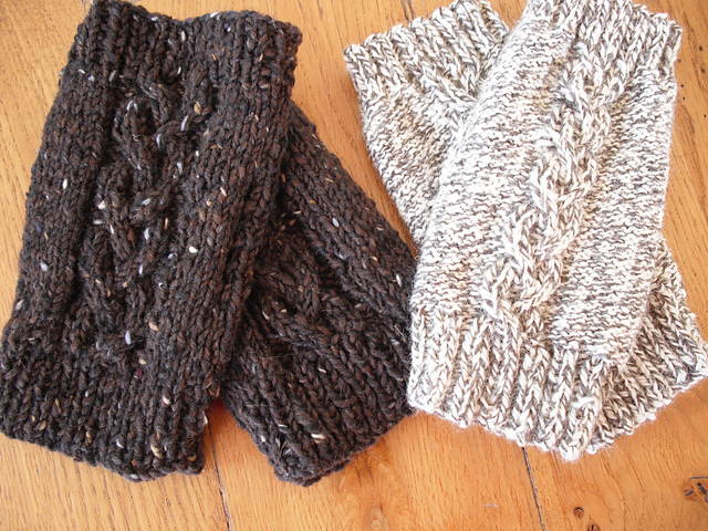 Double Choice Fingerless Mitts
