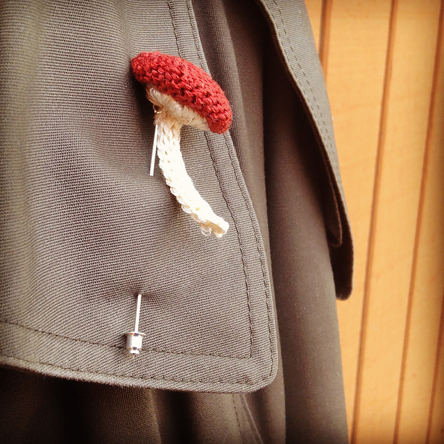 Mushroom Stickpin