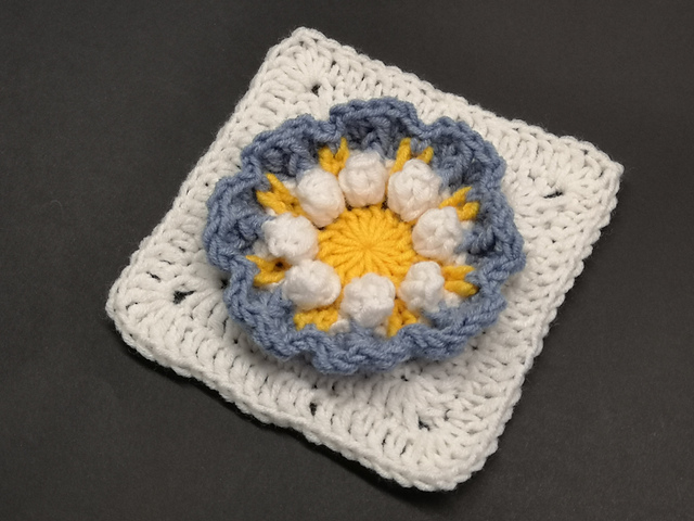 3D Flower Square II