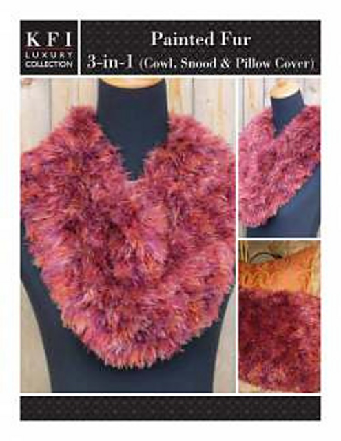 Painted Fur 3-in-1 (Cowl, Snood & Pillow Cover)