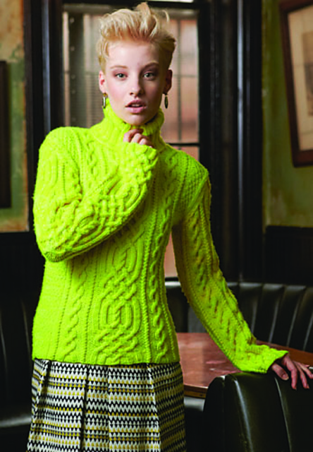 #14 Cabled Turtleneck