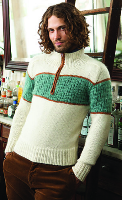 #28 Textured Stripe Pullover