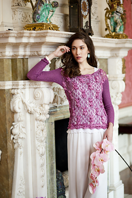 #11 Lace and Cable Pullover