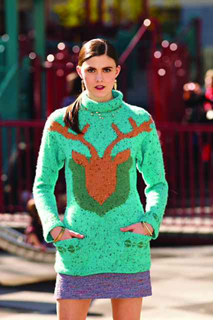#23 Deer Turtleneck