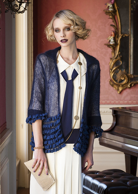 MOHAIR & RIBBON CARDIGAN