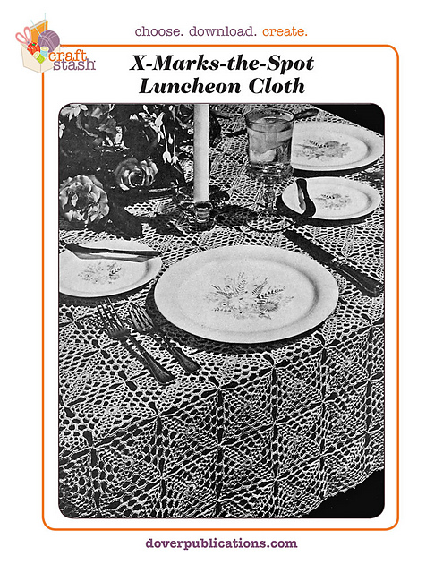 X-Marks the Spot Luncheon Cloth