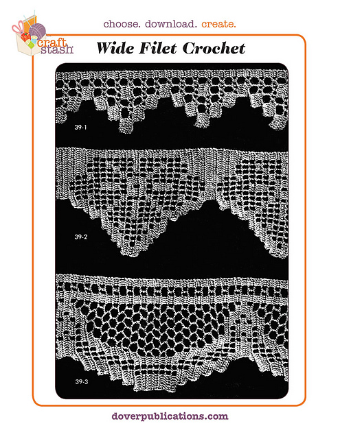 Wide Filet Crochet Edgings