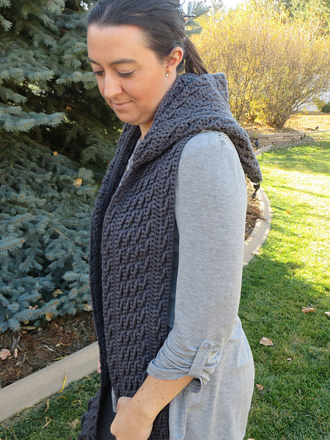 Harvest Wave Hooded Scarf