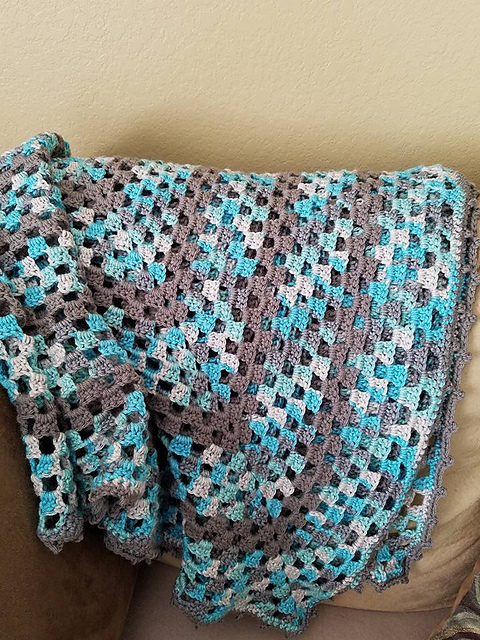 Continuous Granny Square Blanket