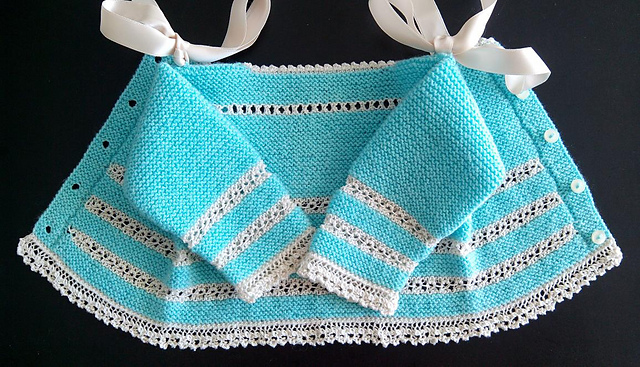 Turquoise baby sweater