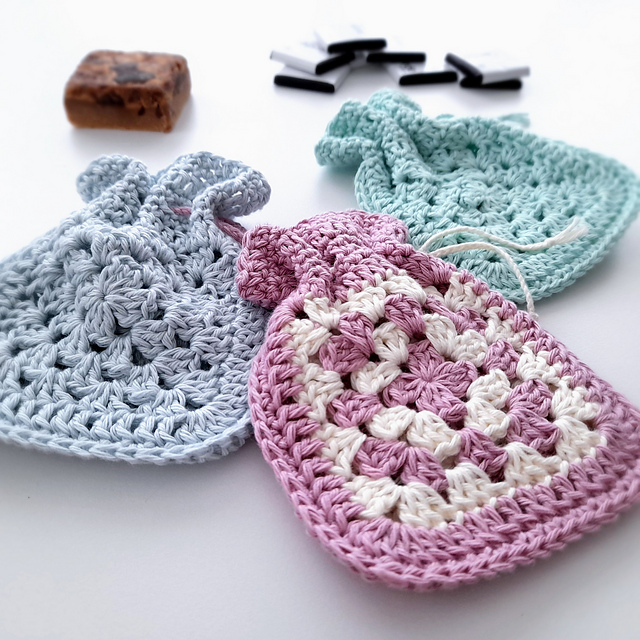 Granny Square Gift Bags