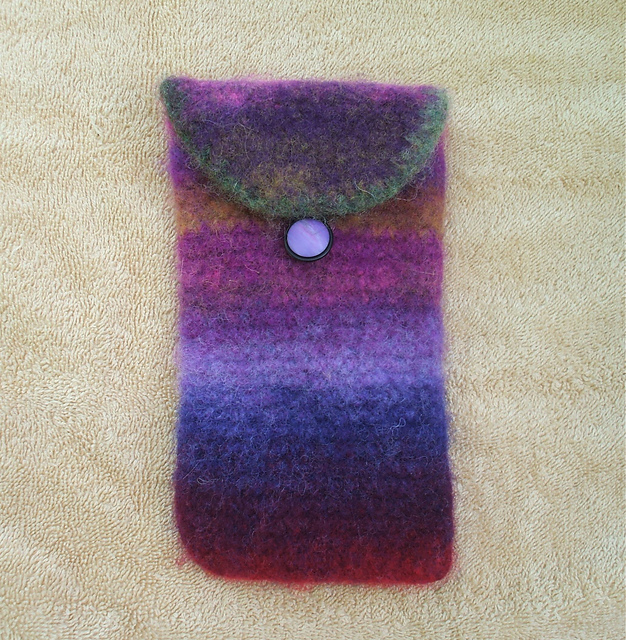 Felted Noro Eyeglass Case