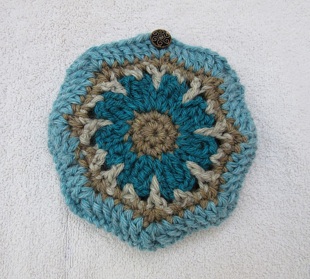 Little octagon flower purse