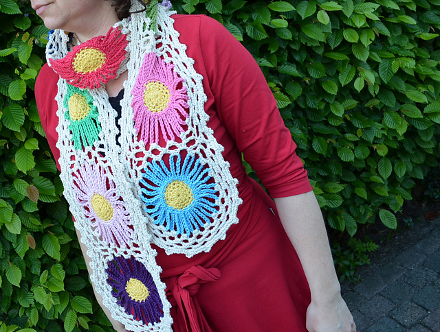 Flower scarf