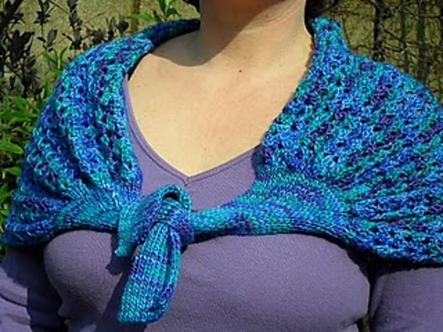 Waterfall shawl
