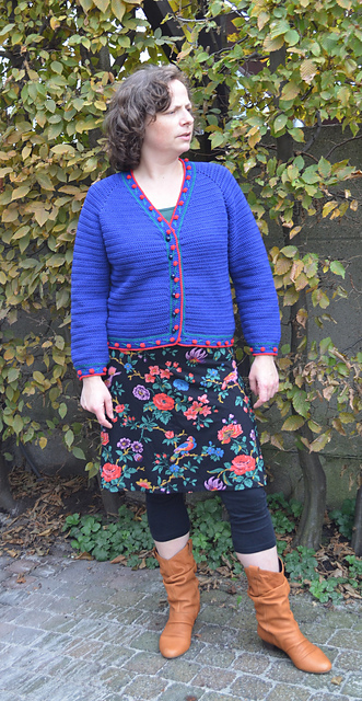 Little Roses Blue Cardigan