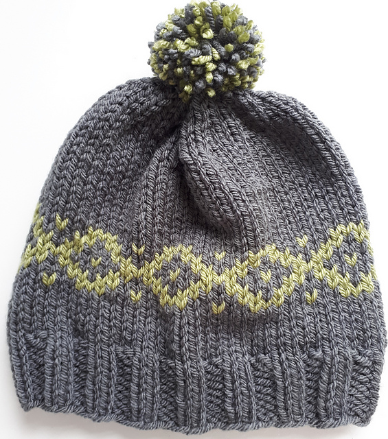 Kids Grey Bobble Hat