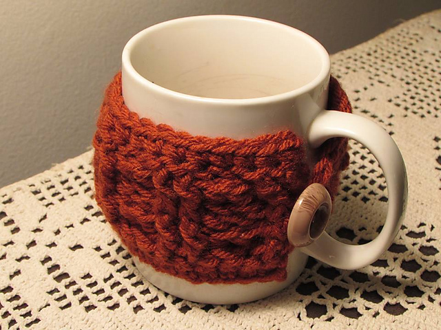 Cabled Cup Cozy