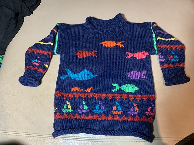 Fish Sweater and Cardigan