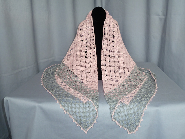 Trellis with Spiders Shawl