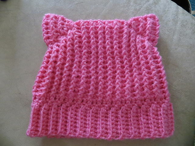 Ribbed Cat Ear Beanie