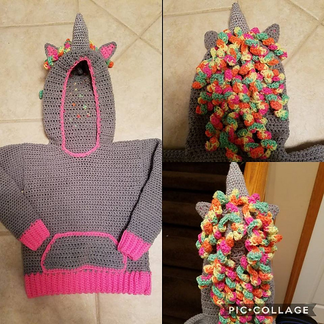 3/4T Unicorn Hoodie