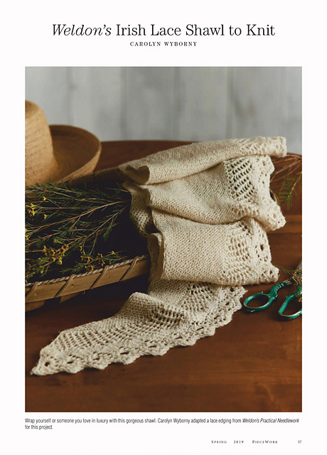Weldon’s Irish Lace Shawl
