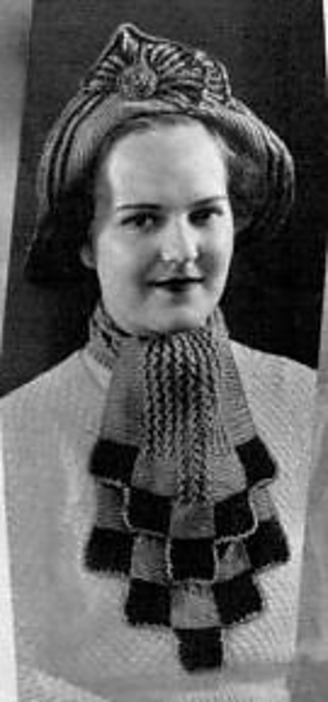 Ladies' Hat and Scarf Set 734