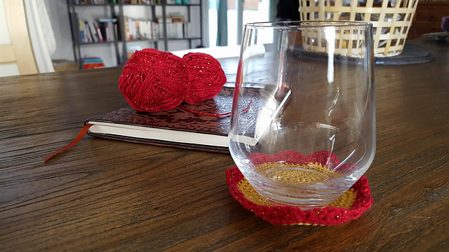 Dessous de verre fleur