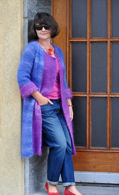 Mohair Cardigan - Blue Nights